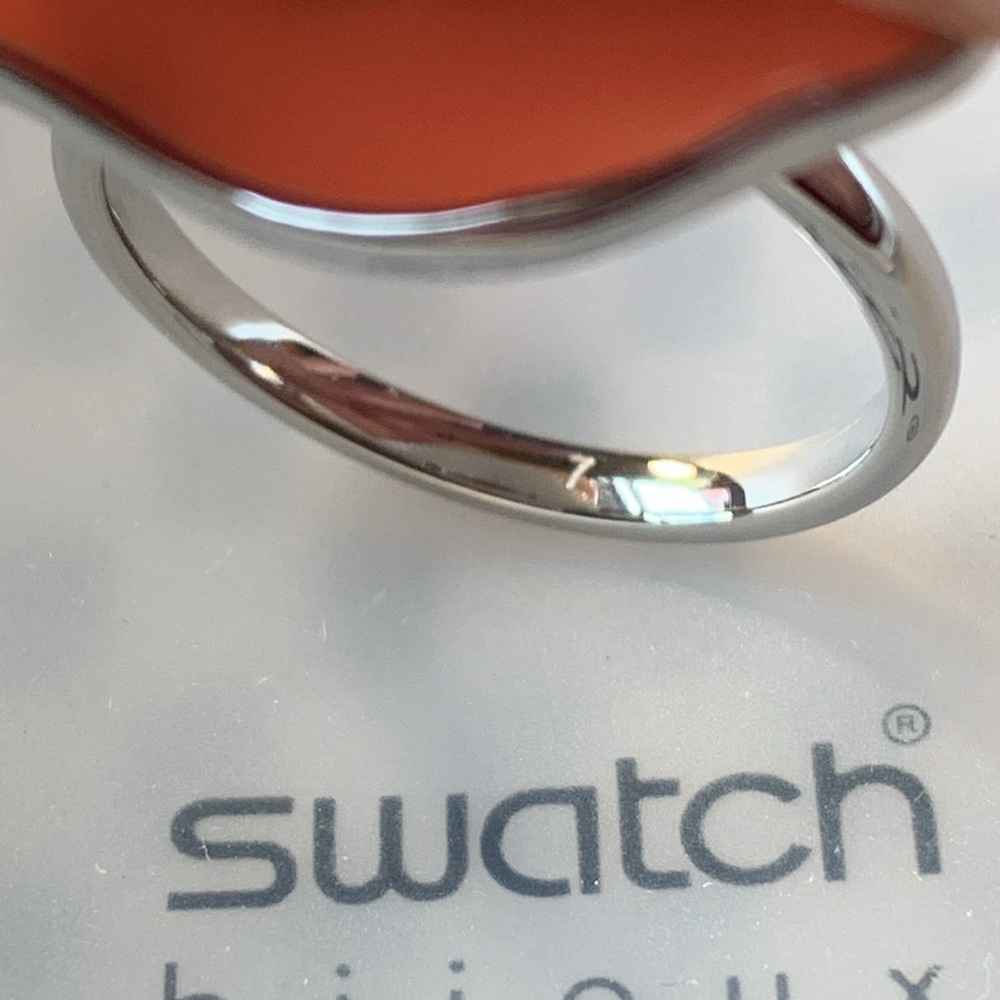 Swatch Bijoux ring - Red Pinussina - size 7 - Picture 3 of 6